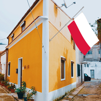 En gros 3x5ft Pologne Drapeaux 100D Polyester Personnaliser Toutes Les Nations Expédition Rapide Fournisseur Fiable Livraison Rapide