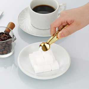 304 kẹp băng thép không gỉ clip nhỏ xô đá hoa hồng thiết kế mờ cà phê dùng một lần Đường máy rửa chén an toàn - Product Image 5