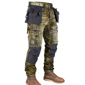 Pantalon <span class=keywords><strong>cargo</strong></span> personnalisé multi-poches pour hommes en vente en gros Jean en coton à grandes poches pour hommes vêtements de chasse nouveaux styles - Product Image 2