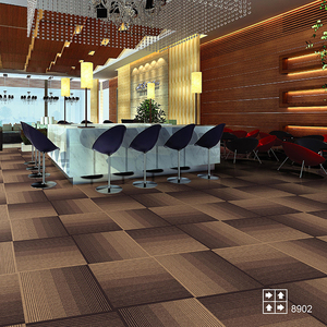 Carreau de moquette moderne Carreaux de moquette commerciale Tapis de bureau Support en pvc - Product Image 4