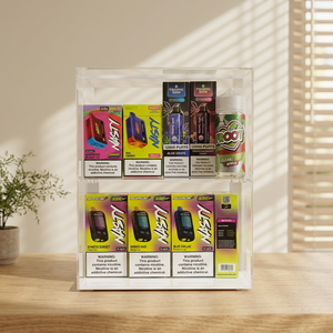 Maßgefertigte Plexiglas-Acryl-Vitrine Staubdichter Supermarkt-Einzelhandels-Warenständer - Product Image 1