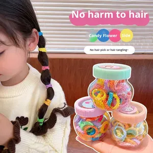 ที่มัดผมและสายรัดพลาสติกสีสันสดใสสำหรับเด็กผู้หญิงตัวเล็กใหม่สำหรับเด็กใช้ในงานปาร์ตี้5ซม. - Product Image 2