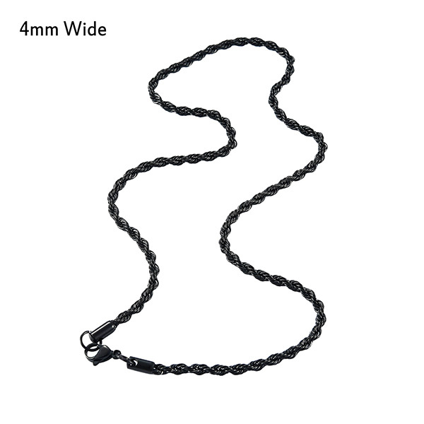 4mm Wide Black