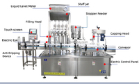 Machine de remplissage électrique automatique de jus de fruits et sauces à haute précision avec moteur à engrenages PLC et roulement pour boissons et produits chimiques