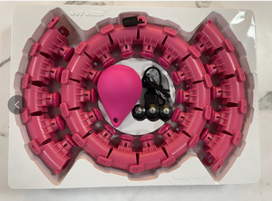 Aros de Hoola sin caída para ejercicio en interior, aros de Hoola inteligentes, 24 secciones, desmontables, masaje para pérdida de peso, gran oferta - Product Image 4