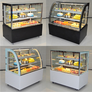 Vitrina Refrigerada Comercial <span class=keywords><strong>de</strong></span> <span class=keywords><strong>Vidrio</strong></span> Curvo/En Ángulo <span class=keywords><strong>para</strong></span> Exhibición <span class=keywords><strong>de</strong></span> Pasteles y Productos <span class=keywords><strong>de</strong></span> Panadería - Product Image 5