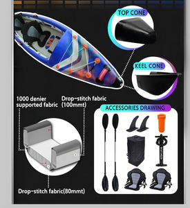 Kayak Inflable de PVC para Dos Personas, Económico, Directo de Fábrica, Marca Skatinger 2026, Kayak de Pesca, Canoa Dropstitch, de China - Product Image 5