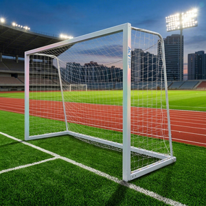 LYM-300A 5 ASide Porta <span class=keywords><strong>da</strong></span> Calcio/Futsal Autoportante 3mX2m con Telaio in Alluminio Bianco Resistente e Mobile Certificata EN749 - Product Image 1