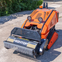 Robot Pemotong Rumput Diesel Murah Pabrik 800mm 1000mm 1200mm, Kendaraan Crawler, Kontrol Jarak Jauh, Dapat Mendaki Bukit