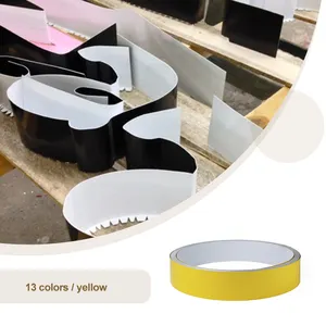 Ventas directas de fábrica Color amarillo Aluminio Channelume Flat Coil Rolls para Channel Letter Led Sign
