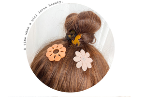 Pinza de pelo de flor de acetato de nuevo estilo francés Dowell - Product Image 3