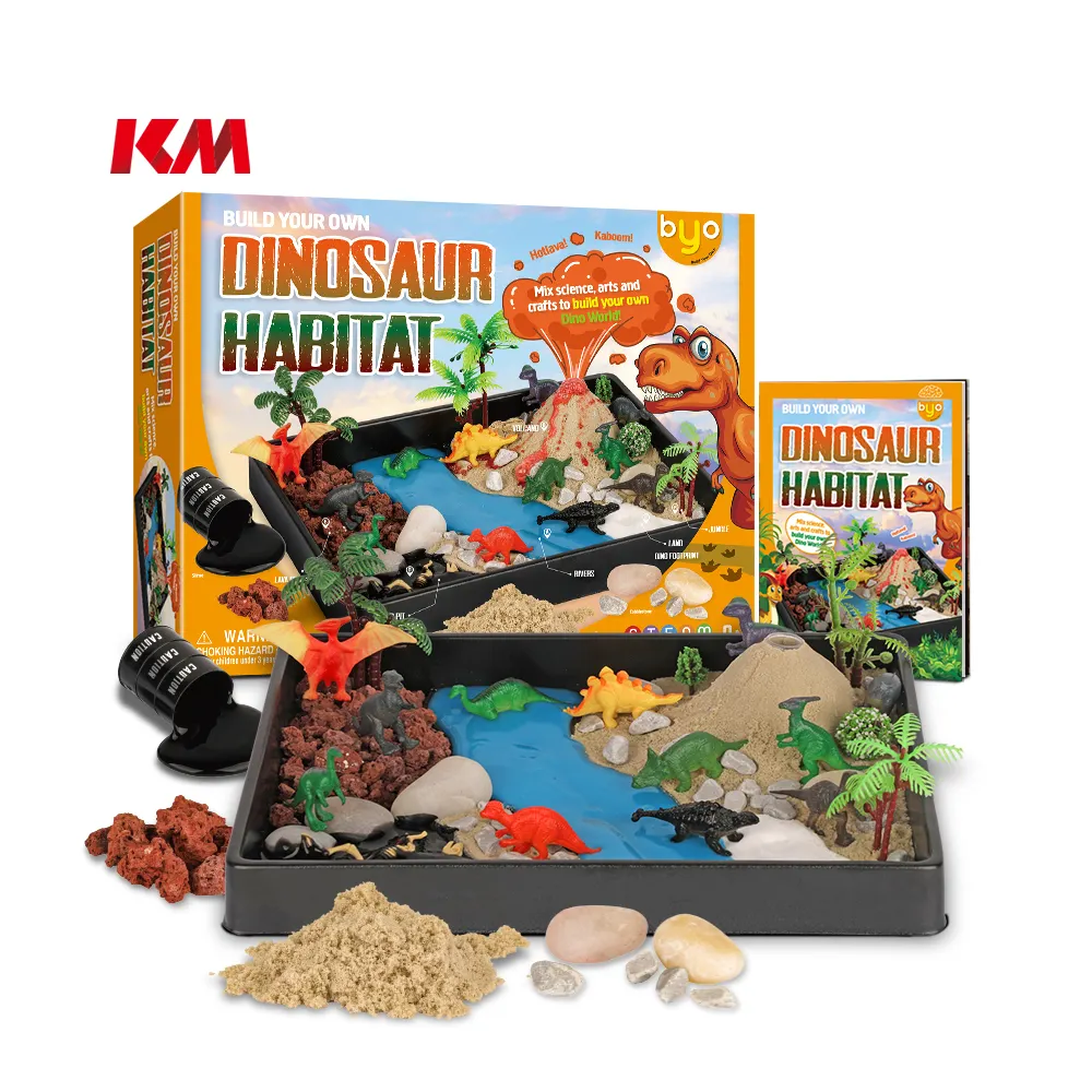 educational stem color box free sample craft toy diy dinosaur habitat make your own favorite dinosaur toy