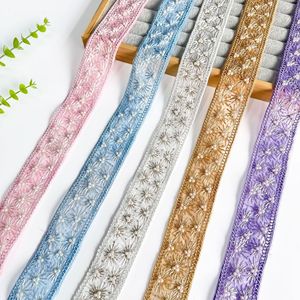 Cổ điển Crochet ren TRIM may thêu lưới phụ kiện may mặc Sequins ngọc trai trang trí handmade dây 3D thanh lịch - Product Image 4