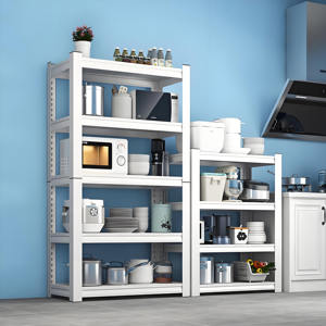 رف تخزين فولاذية متعدد المستويات قابل للتعديل متين سهل التركيب ومحمي من التآكل رف تكديس برشام رف معدني - Product Image 6