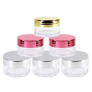 Luxury 1oz 2oz 3oz 4oz 5oz 8oz Empty Body Scrub Jars Cosmetic Plastic Jars with Rose Gold Lid Body Butter Container - Product Image 1
