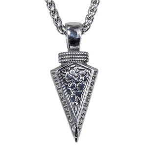 Yunnique – pendentif en acier inoxydable pour hommes, figurine de lutteur grec ancien en relief, collier Punk, bijoux à la mode - Product Image 2