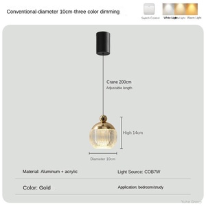 Lustre suspendu LED nordique moderne avec boule acrylique et forme ovale pour restaurant et escaliers d'hôtel, taille moyenne - Product Image 5