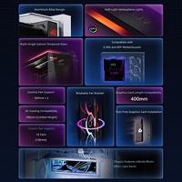 Boîtier de PC de jeu ROG GR801 édition luxe incurvée, écran incurvé de 92 pouces, style vue sur la mer, E-ATX, boîte ouverte