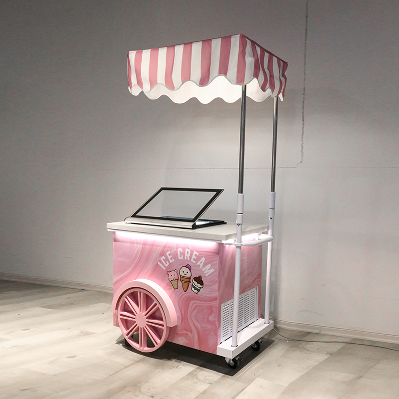 ジェラートアイスクリームカート/ディスプレイクーラー/アイスクリーム