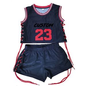 Sports personnalisés grande taille été sans manches polyester Biker Shorts ensembles pour femmes deux pièces ensemble vêtements haut court - Product Image 6