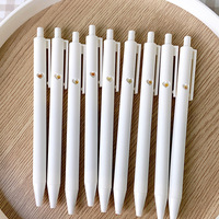 Stylo à poussoir en plastique, stylo créatif à fenêtre, rechargeable par pression, stylo amusant apprécié des étudiants