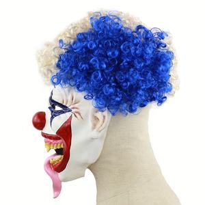 Halloween Horreur Latex Réaliste Longue Langue <span class=keywords><strong>de</strong></span> Serpent <span class=keywords><strong>Clown</strong></span> Masque avec Perruque Joker Cosplay Mal <span class=keywords><strong>Clown</strong></span> Masques <span class=keywords><strong>de</strong></span> Fête - Product Image 2