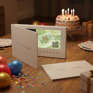 Carte-cadeau numérique avec écran LCD, personnalisable, pour publicité d'entreprise, promotion, <span class=keywords><strong>anniversaire</strong></span>, <span class=keywords><strong>invitation</strong></span> - Product Image 5