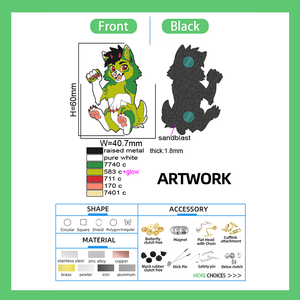 Chim Cú Raven Bướm Thẻ Flamingo Mềm Chim Bồ Câu Tùy Chỉnh Thủ Công Kim Loại Phù Hiệu Ve Áo Pins Men Pins - Product Image 4