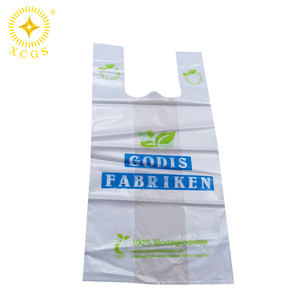 Sacs 100% biodégradables, sacs de courses réutilisables pour supermarchés, sacs en T-shirt compostables - Product Image 5
