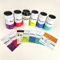Rouleau de film thermorétractable en PVC PET pour emballage, étiquette thermorétractable pour canettes de bière et bouteilles