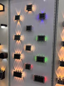 <b>LED</b> solar lights for outdoor waterproof lighting, solar lamps for garden decoration, wall lights with 4 <b>LEDs</b> for landscape - Product Image 6