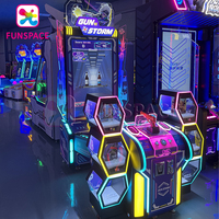 Funspace Coin Operated 2 Players Shooting Simulator Arcade Machine Video Game Crazy Shoot Machine