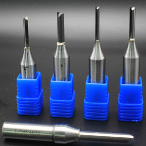 FST CNC Series 1/<span class=keywords><strong>2</strong></span> Vástago Carburo sólido TCT Fresa <span class=keywords><strong>2</strong></span> Flauta Fresa de ranura <span class=keywords><strong>recta</strong></span> Broca para madera MDF - Product Image 2