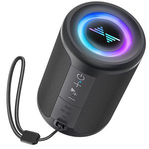 Haut-parleur Bluetooth portable 5W avec lumières LED colorées, son stéréo TWS, prise en charge de la carte AUX/TF de type C et lecture 12 heures - Product Image 2