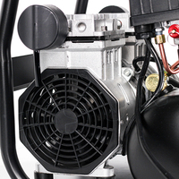 Compresseur d'air portable sans huile BISON (CHINE) à double cylindre, 6L, 220V, à bas prix, pour la peinture