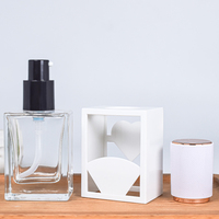 Frosted Krim Foundation Cair Kaca 30ML, Losion Tabir Surya, Makeup, Parfum, Botol Semprot Persegi untuk Produk Perawatan Kulit