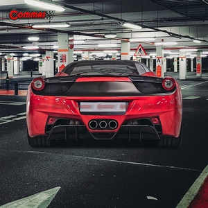 Brilliant Quality Upgrade to V Vors Style Carbon Fiber Auto Parts Car High Racing <b>Wing</b> Rear Spoiler For Ferrari 458 - Product Image 2