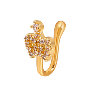 Fashion Punk Body Jewelry No Piercing Perforation <strong>Nose</strong> Ring Clip Rock Hip Hop <strong>Septum</strong> <strong>Nose</strong> Ring for Women