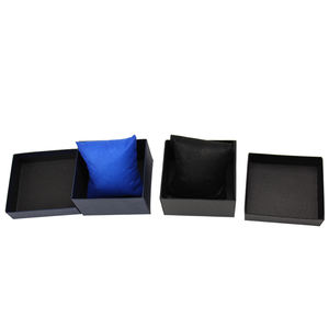 Boîte de montre carrée de luxe personnalisée, en carton, pour <span class=keywords><strong>couple</strong></span>, coffret d'emballage de montre avec oreiller, vente en gros, pièces - Product Image 4