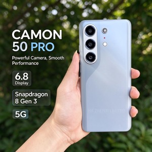Nouveau Smartphone Original Camon 50 Pro 5G 1 To, Neuf Scellé, Version Globale, Prix de Gros Bas, Déverrouillage Facial et par Empreinte Digitale - Product Image 3
