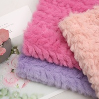 Tissu Jacquard 100% Polyester Respirant Tricoté Floqué Personnalisable pour Filles, Motif Lapin, Vente Chaude en Usine
