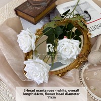 Fleurs artificielles vertes en gros pour la décoration de mariages en milieu forestier, matériaux pour couronnes de fleurs vertes