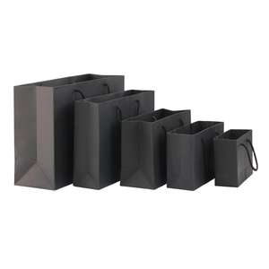 Sacs de transport en papier couché de luxe avec poignées en corde de coton et ruban, imprimés flexo, logo personnalisé, jetables – Offre Spéciale - Product Image 5