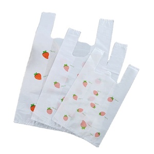 Bolsa de Plástico Transparente de Alta Calidad, Bolsa de Compras Tipo Camiseta, Bolsa Desechable para Llevar Verduras, Frutas y Comida Rápida - Product Image 3