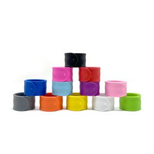 Custom Logo Diy Design Reflective Waterproof Screen Printed Snap Silicone <b>Slap</b> <b>Bracelets</b> for Promotional Gifts - Product Image 5