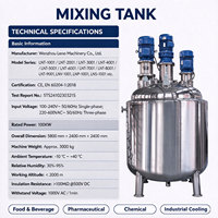Meilleur prix pour un homogénéisateur liquide émulsifiant, réservoir de mélange cosmétique de 20l, 50l, 200l, 300l, 400l, 500l, 1000l, 1500l, 2000l, 3000l