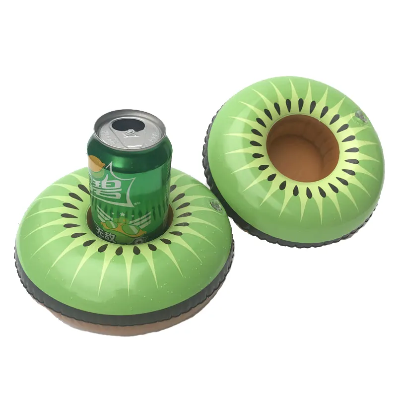 BSCI Hot selling Swimming Pool Floating Kiwi Drinks Beer Can Holders
