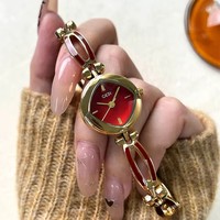 Montre élégante pour femme GEDI, acier inoxydable, étanche, bracelet pour femme, montre-bracelet classique de luxe pour femme, couleur or, montre colorée