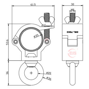 경쟁력있는 가격 DJ 조명 제품 극 무대 트러스 클램프 마운트 - Product Image 3