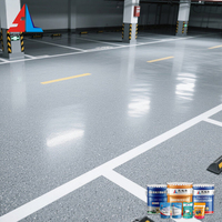 Peinture de sol en ciment auto-nivelante à base de sable coloré époxy, imitation marbre, peinture en résine pour carrelage
